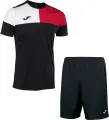 Комплект футбольной формы Joma CREW V черно-красно-белый 103084.106_100053.100