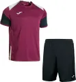 Комплект футбольної форми Joma DANUBIO бордово-чорно-білий 104209.653_100053.100
