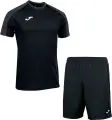 Комплект футбольної форми Joma ECO CHAMPIONSHIP чорно-сірий 102748.110_100053.100