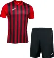 Комплект футбольной формы Joma INTER II красно-черный 102807.601_100053.100