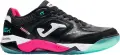 Футзалки (бампы) Joma TOP FLEX PLUS черно-розово-бирюзовые TOUS2601IN