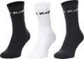 Шкарпетки Kappa SOCKS LOGO SABOYA 3PACK білі, темно-сірі, чорні (3 пари) 304MT00-909