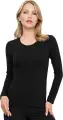 Лонгслив женский Kappa T-SHIRT MANICA LUNGA GIROCOLLO черный K2601 Nero