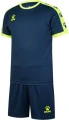 Комплект футбольной формы детский Kelme COLLEGE темно-сине-салатовый 3883033.9440
