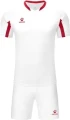 Комплект футбольної форми дитячий Kelme LEON біло-червоний 7351ZB3130.9107