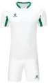 Комплект футбольної форми дитячий Kelme LEON біло-зелений 7351ZB3130.9105