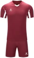 Комплект футбольної форми дитячий Kelme LEON бордово-білий 7351ZB3130.9691