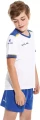 Комплект футбольної форми дитячий Kelme SEGOVIA біло-синьо-жовтий 8351ZB3158.9104