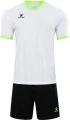 Комплект футбольної форми Kelme IBIZA біло-салатово-чорний 8351ZB1082.9100