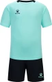 Комплект футбольної форми дитячий Kelme LUGO бірюзово-чорний 8451ZB3245.9405
