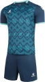 Комплект футбольной формы Kelme ARGO темно-сине-бирюзовый 8151ZB1006.4021