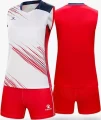 Комплект волейбольної форми жіночий Kelme біло-червоно-темно-синій 8351QB2009.9107