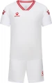Комплект футбольної форми дитячий Kelme FARO біло-червоний 8451ZB3246.9107