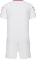 Комплект футбольної форми дитячий Kelme FARO біло-червоний 8451ZB3246.9107