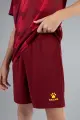 Комплект футбольної форми дитячий Kelme BRAGA бордово-жовтий 8351ZB3085.9603