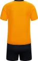 Комплект футбольної форми дитячий Kelme LUGO оранжево-чорний 8451ZB3245.9907