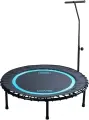 Батут із ручкою LivePro TRAMPOLINE WITH HANDLE чорно-блакитний LP8250B