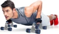 Упори для віджимань LiveUp PLASTIC PUSH UP BAR чорно-сіро-сині LS3164E