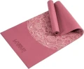 Коврик для йоги LiveUp PVC PRINTED YOGA MAT красный LS3231C-06r