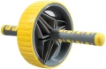 Ролик для преса LiveUp EXERCISE WHEEL жовто-сірий LS3371