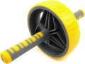 Ролик для преса LiveUp EXERCISE WHEEL жовто-сірий LS3371