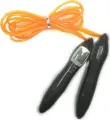 Скакалка с электронным счетчиком LiveUp ELECTRONIC JUMP ROPE оранжево-серая 275 см LS3123