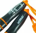 Скакалка с электронным счетчиком LiveUp ELECTRONIC JUMP ROPE оранжево-серая 275 см LS3123