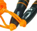 Скакалка с электронным счетчиком LiveUp ELECTRONIC JUMP ROPE оранжево-серая 275 см LS3123