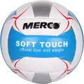 Волейбольний м'яч Merco SOFT TOUCH біло-срібно-блакитно-червоний Розмір 5 M36931
