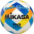 М'яч для пляжного волейболу Mikasa BEACH CLASSIC біло-синьо-жовтий Розмір 5 BV543C-VXA-Y
