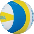 М'яч для пляжного волейболу Mikasa YOUTH BEACH VOLLEYBALL біло-жовто-блакитний Розмір 5 SBV