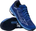 Кроссовки теннисные Mizuno WAVE EXCEED LIGHT CC темно-сине-белые 61GC2220-26