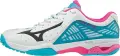 Кросівки тенісні жіночі Mizuno WAVE EXCEED 2 CC біло-блакитно-рожеві 61GC1823-09