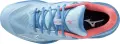 Кроссовки теннисные женские Mizuno WAVE EXCEED LIGHT CC голубо-коралловые 61GC2221-21