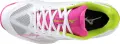 Кросівки тенісні жіночі Mizuno WAVE EXCEED LIGHT PADEL біло-рожево-лаймові 61GB2223-66