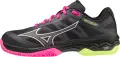 Кросівки тенісні жіночі Mizuno WAVE EXCEED LIGHT PADEL чорно-рожево-лаймові 61GB2223-07