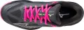 Кросівки тенісні жіночі Mizuno WAVE EXCEED LIGHT PADEL чорно-рожево-лаймові 61GB2223-07