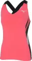 Майка для тенісу жіноча Mizuno PRINTED TANK коралово-біло-чорна 62GA2201-63