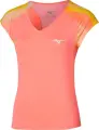 Футболка для тенісу жіноча Mizuno RELEASE PRINTED TEE коралово-жовтогаряча 62GАA700-53
