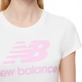 Футболка женская New Balance NB Essentials Stacked Logo белая WT91546SST
