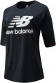 Футболка женская New Balance Ess Stacked Logo черная WT03519BK
