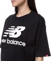 Футболка женская New Balance Ess Stacked Logo черная WT03519BK
