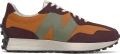 Кроссовки New Balance 327 оранжево-коричнево-оливковые MS327LY1