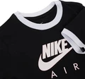 Футболка подростковая Nike NSW TEE RINGER AIR черно-белая DC7158-010