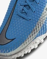 Сороконожки (шиповки) подростковые Nike Phantom GT Academy Dynamic Fit TF сине-серые CW6695-400