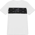 Футболка подростковая Nike NSW TEE PANEL FUTURA бело-черная DC7524-100