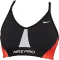 Топ женский Nike INDY PRO CLN BRA черно-красно-серый CZ7186-010