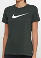 Футболка женская Nike W Nk Dry Tee Dfc Crew зеленая AQ3212-346