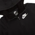 Толстовка женская Nike Girls Sportswear Full Zip Sherpa Hoodie черная AV8422-010