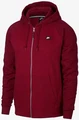 Толстовка Nike Sportswear Optic Full-Zip Hoodie красная 928475-677